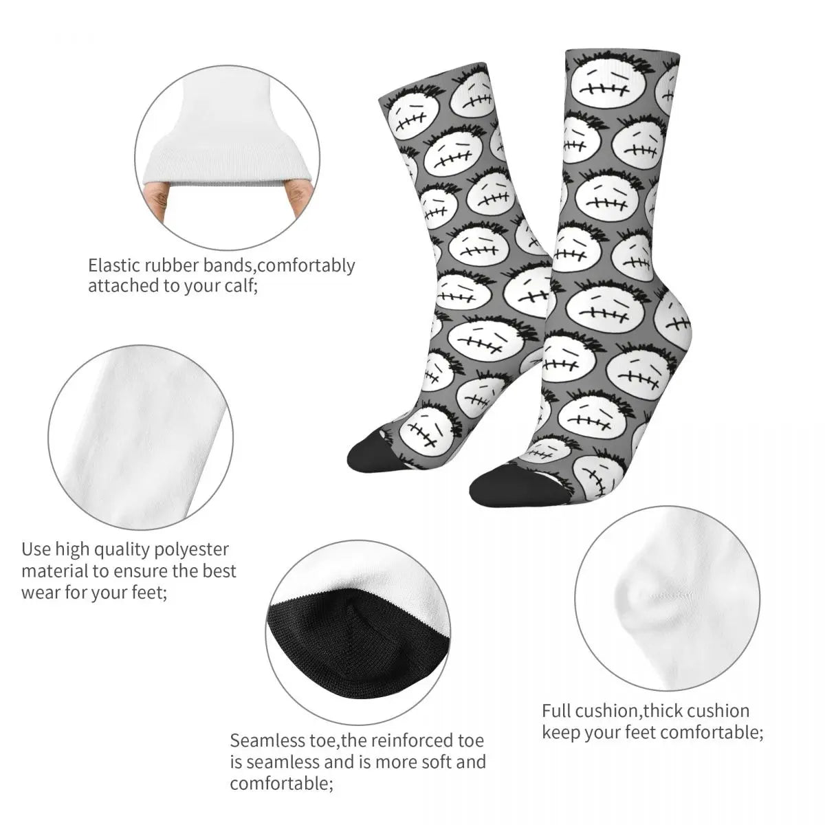 Chaussettes Rager Travis Scott Rapper pour hommes et femmes, chaussettes tendance hip-hop, chaussettes originales pour le printemps, l'été, l'automne et l'hiver, chaussettes à offrir en cadeau.