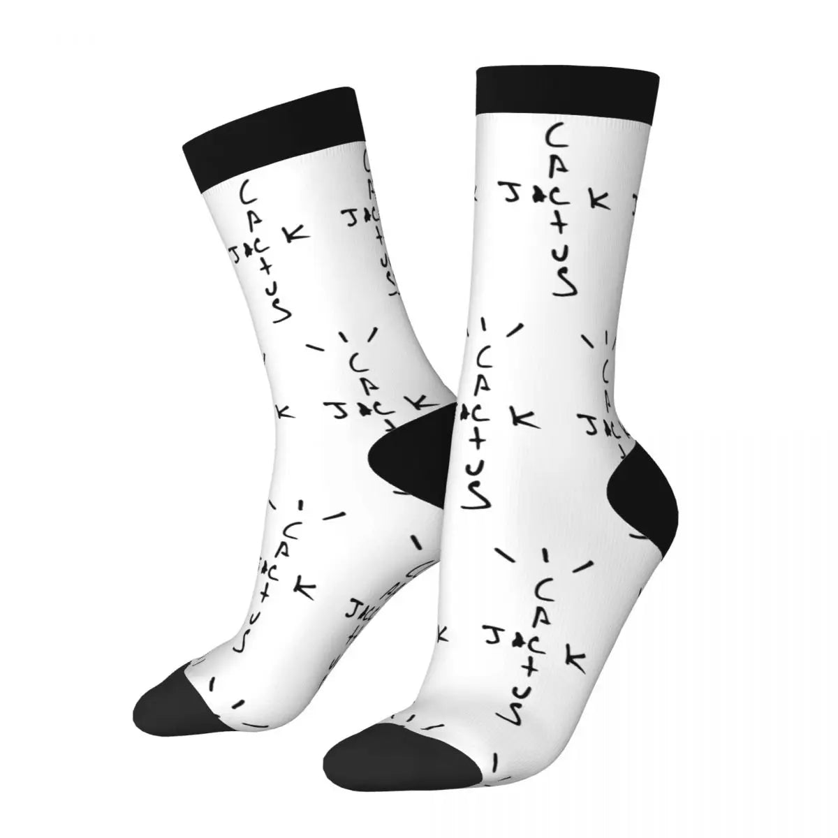 Chaussettes d'hiver chaudes pour femmes et hommes Cactus-Jack LOOK MOM I CAN FLY ASTROWORLD Hip Hop Travis Scott Chaussettes de football antidérapantes