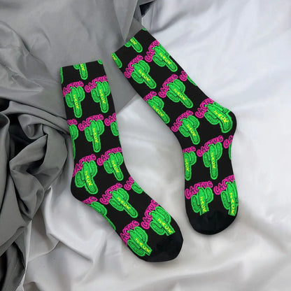 Automne-Hiver Harajuku Homme / Femme Cactus Jack La Flame Chaussettes Travis Scott Chaussettes originales et antidérapantes