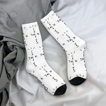 Chaussettes d'hiver chaudes pour femmes et hommes Cactus-Jack LOOK MOM I CAN FLY ASTROWORLD Hip Hop Travis Scott Chaussettes de football antidérapantes