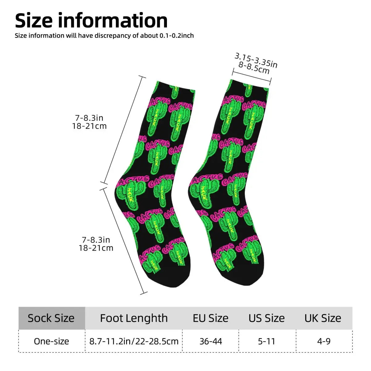 Automne-Hiver Harajuku Homme / Femme Cactus Jack La Flame Chaussettes Travis Scott Chaussettes originales et antidérapantes