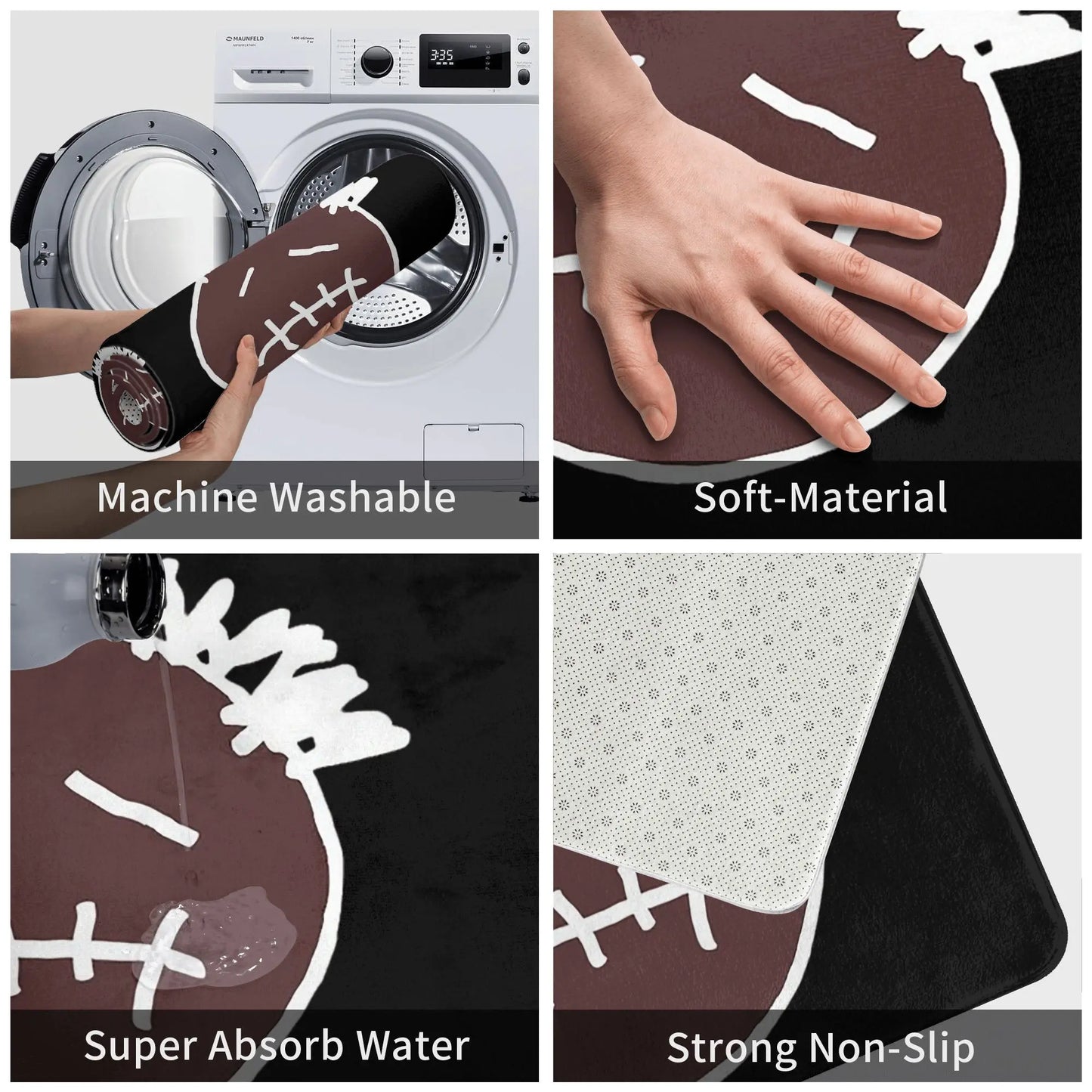 Travis Scott Cactus Jack La Flame Tapis de sol antidérapant Tapis lavable pour cuisine, entrée, salon Tapis de sol