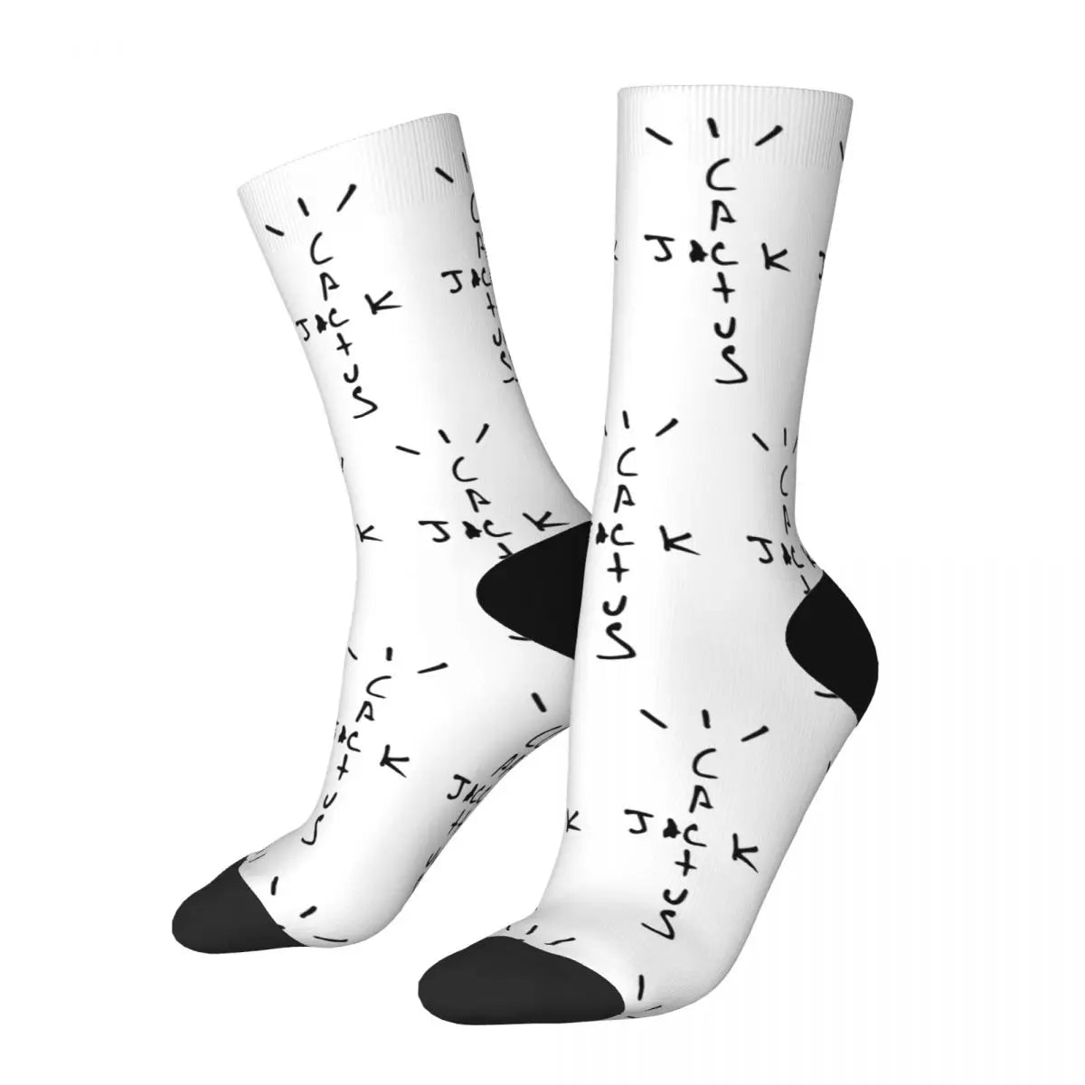 Chaussettes d'hiver chaudes pour femmes et hommes Cactus-Jack LOOK MOM I CAN FLY ASTROWORLD Hip Hop Travis Scott Chaussettes de football antidérapantes