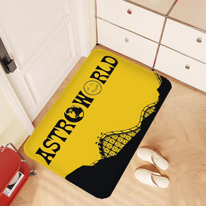 Tapis de chambre Travis Scott Astroworld antidérapants absorbant l'eau, longs coussins, tapis de chambre, paillasson de bienvenue